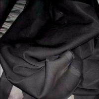 Mousseline polyester uni noire6