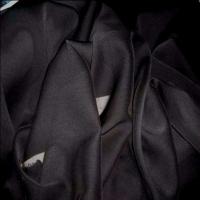 Mousseline polyester uni noire8