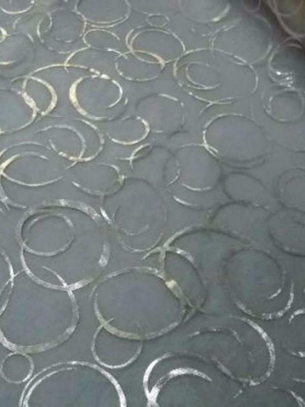 Organza blanc boucles or et metal en 1 5m de large9