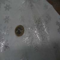 Organza blanc etoile des neiges couleur metal02