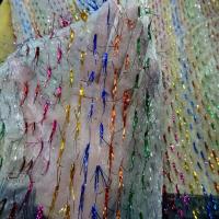 Organza blanc faconne fil lurex9