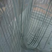 Organza bleu a rayures brodes en 2 90m de large plombe8