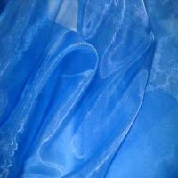 Organza bleu en 1 35m de large