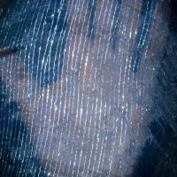 Organza bleu fils lurex assortis en 1 45m de large5