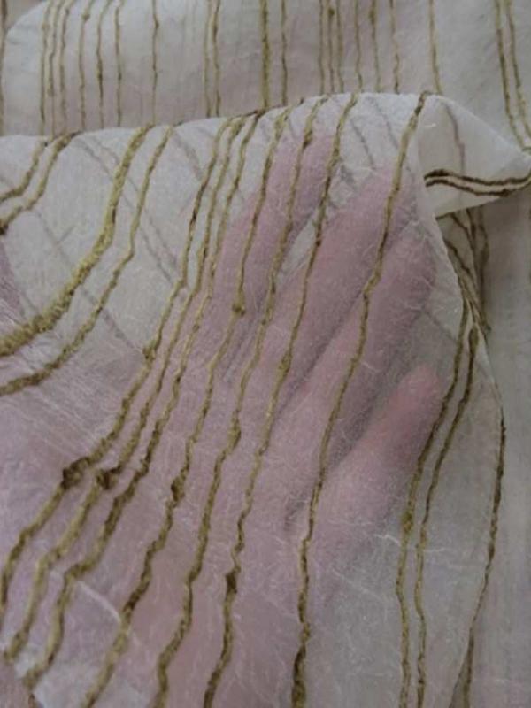 Organza brode en 2 80m plombe beige taupe0