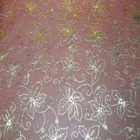Organza feuille de houx dore5