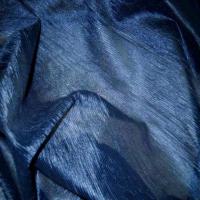 Organza froisse permanent bleu en 1 45m de large3