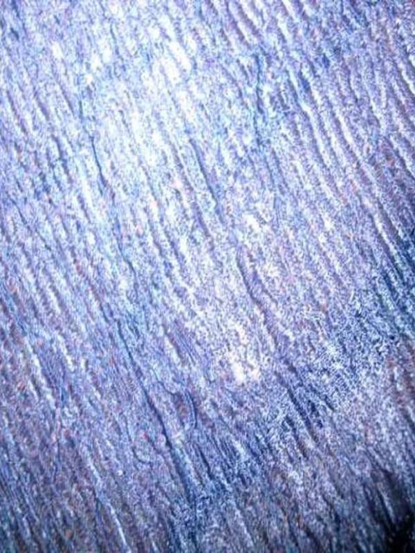Organza froisse permanent bleu en 1 45m de large