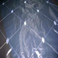 Organza gris brode en 1 5m de large