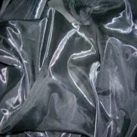 Organza gris metal en 1 5m de large