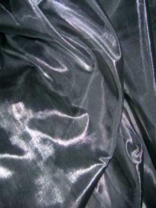 Organza gris metal en 1 5m de large