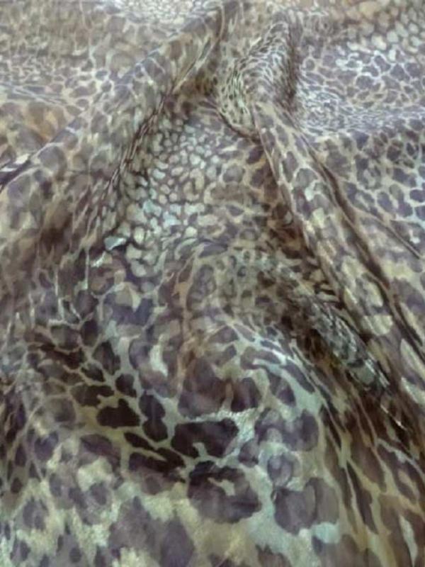 Organza imprime leopard