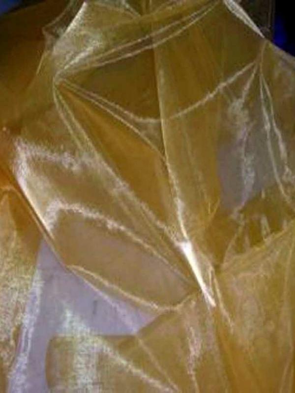 Organza jaune orange en 1 5m de large4
