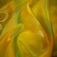 Organza jaune vert en 2 90m de large