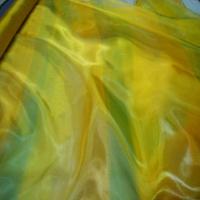 Organza jaune vert en 2 90m de large0