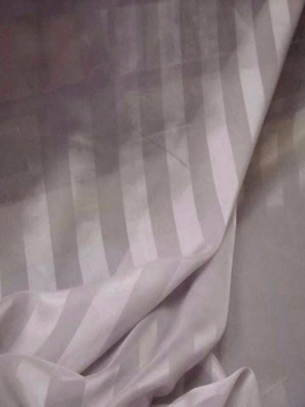 Organza mauve a bandes en 1 5m de large