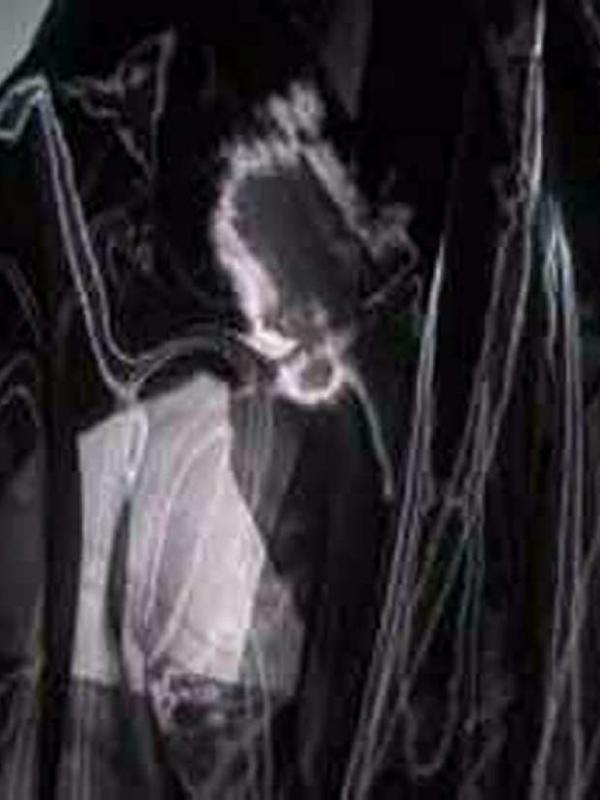 Organza noir en 1 5m de large