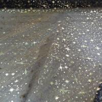 Organza noir etoile dore metal2