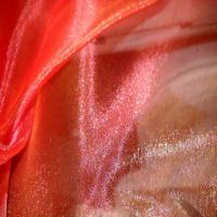 Organza orange reflets rouge en 2 90m0