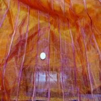 Organza orange rose fuchsia en 2 90m de large1