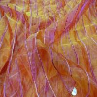 Organza orange rose fuchsia en 2 90m de large2