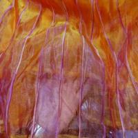 Organza orange rose fuchsia en 2 90m de large9