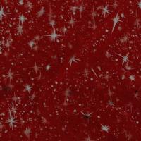 Organza rouge imprime etoile du berger7