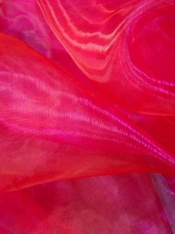 Organza rouse reflets framboise1 