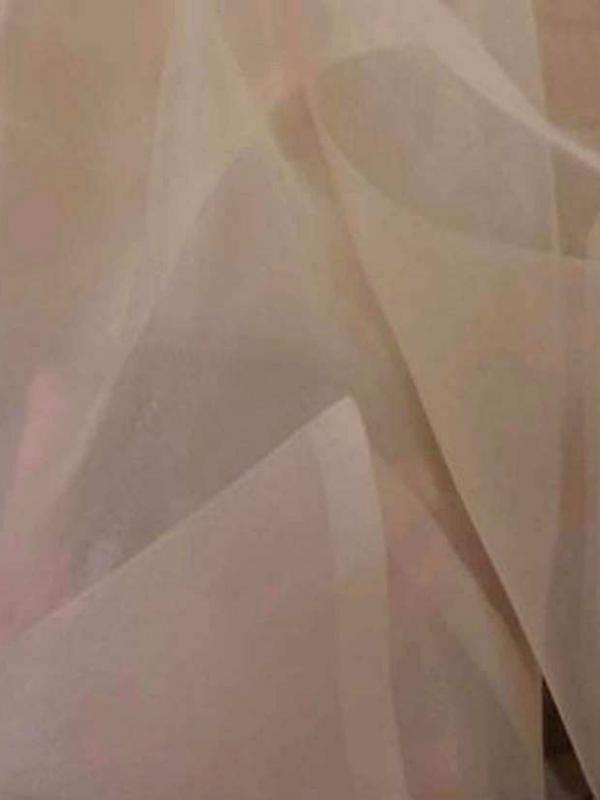 Organza saumon clair en 1 5m de large