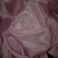 Organza souple rose reflets blanc en 1 5m de large0