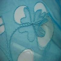 Organza ton bleu a motifs ajoures5