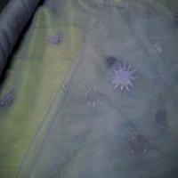 Organza ton mauve brode soleil 2