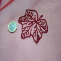 Organza ton rouge brode0