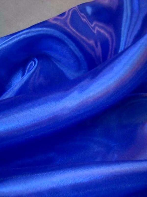 Organza top qualite bleu