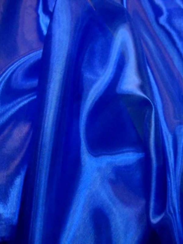 Organza top qualite bleu