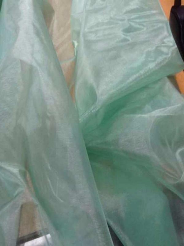Organza vert d eau en 1 35m de large
