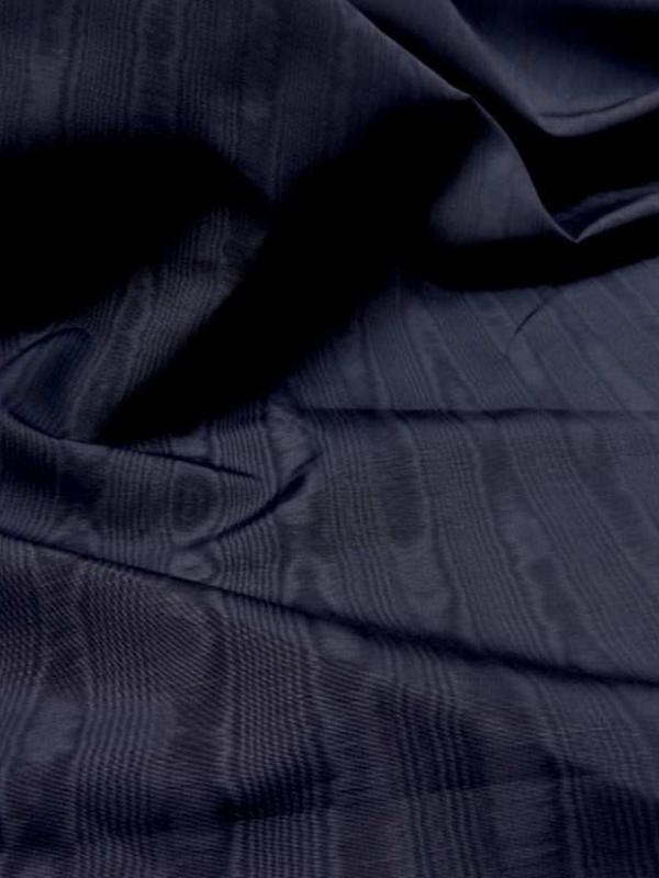 Ottoman moire bleu indigo