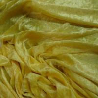 Panne de velours jaune citron 1