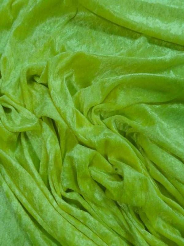 Panne de velours jaune fluo