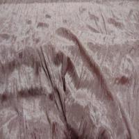 Panne de velours plisse ton rose glace