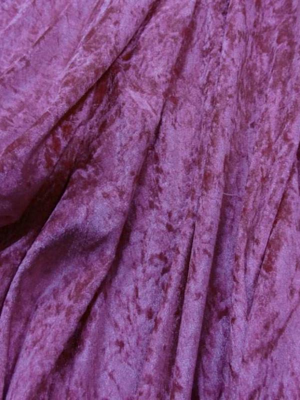 Panne de velours rose fuchsia
