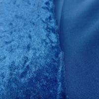 panne de velours ton bleu
