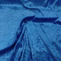 panne de velours ton bleu