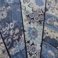 Panneau de gabardine coton ton bleu 0 90m3