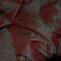 Panneau de taffetas froisse changeant rouge vert 2 10m sur 1 50m
