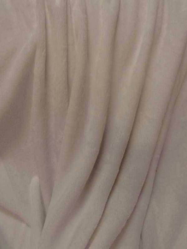 Polaire double face doudou toucher pilou beige clair3
