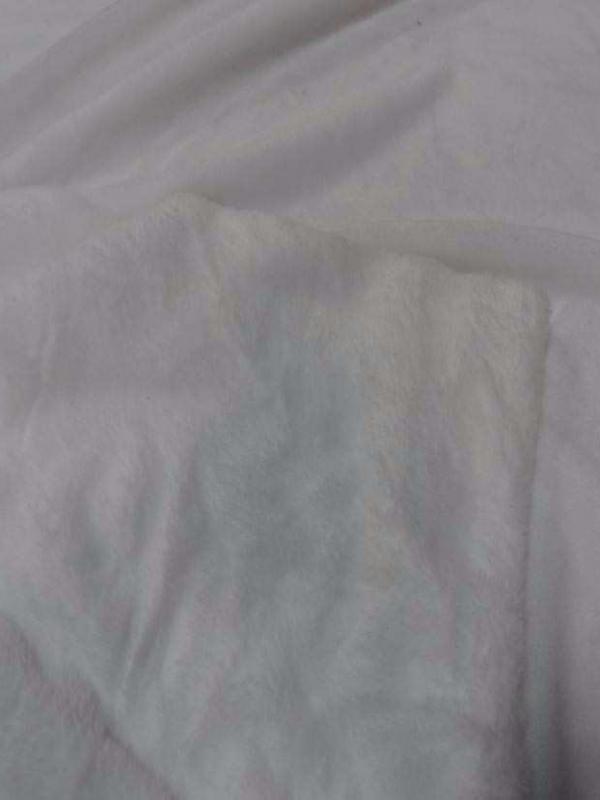 Polaire double face doudou toucher pilou blanche9