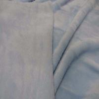 Polaire double face doudou toucher pilou bleu ciel