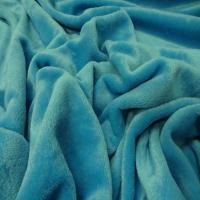 Polaire double face doudou toucher pilou bleu turquoise0