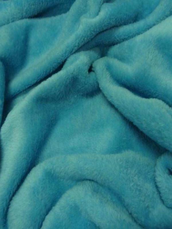 Polaire double face doudou toucher pilou bleu turquoise8